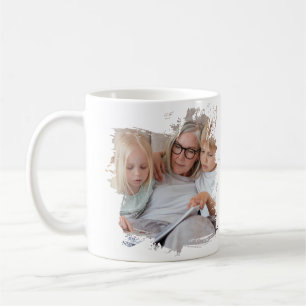 2 Foto Klotter Ram Mall Anpassad Kaffemugg