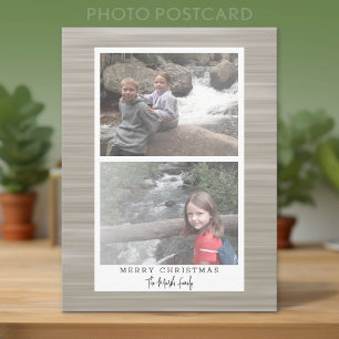 2 Foto Modern abstrakt med vit kant Helg Vykort