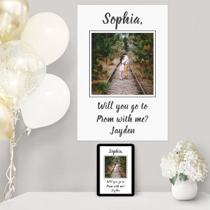 2 Foto Prom eller HOCO Frieri Idea för utspädnings Poster