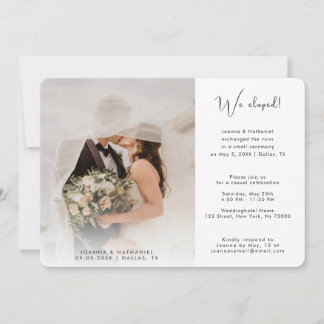 2 Foto Vi Gifta Oss Bara Gifta Sig Underrättelse E Inbjudningar