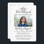 2 Foto Virtuell Bat mitzvah modern Rosa ros Guld Inbjudningar<br><div class="desc">Oavsett om vänner och familj utövar social som avstånd eller bara bor långt bort, koppla online till dem med en virtuell bat mitzvah ceremoni och drivkraft till firande. Den här snyggten gör det möjligt för 2 foton och gäster från inbjudan att delta i en lång avstånd online via boskap. All...</div>
