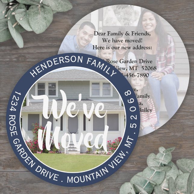 2 Fotobyte av hemmet för Adress Unik Flytta Meddelande (Skapare uppladdad)