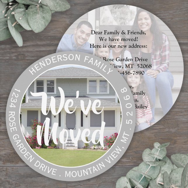 2 Fotobyte av hemmet för Adress Unik Flytta Meddelande (Skapare uppladdad)