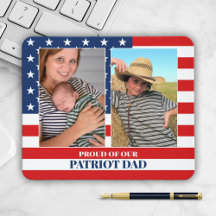 2 Fotomall Patriot Far-familjens musknapp