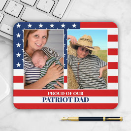 2 Fotomall Patriot Far-familjens musknapp Musmatta