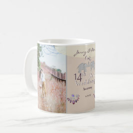 2 Foton 14:e Bröllop-årsdagen Kaffemugg