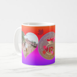 2 Foton 17:e Bröllop-årsdagen Kaffemugg