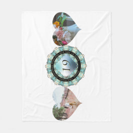 2 Foton 19:e Bröllop-årsdagen Heart Ramar Fleecefilt