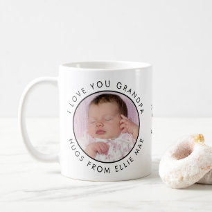 2 Foton I Kärlek You Grandpa Namn-meddelande Kaffemugg
