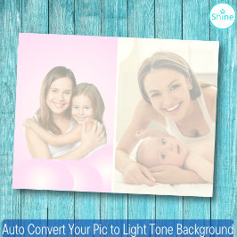 2 foton Konvertera automatiskt PIC till ljustonbak Anteckningsblock