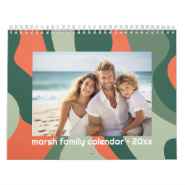 2 foton per månads modern ekologisk Abstrakt konst Kalender