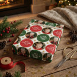 2 Foton rött och Grönt stjärnor Modern jul Presentpapper<br><div class="desc">Skriv ut barnets namn på den här rödomslutningen pappert för att lägga till en festlig beröring till alla julklappar du ge.</div>