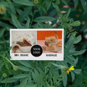 2 Foton Rund Logotyp, små crawlningar Visitkort