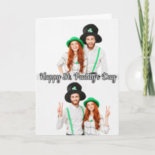 2 foton St patrick's day Shamrock Irish Celtic Helgkort