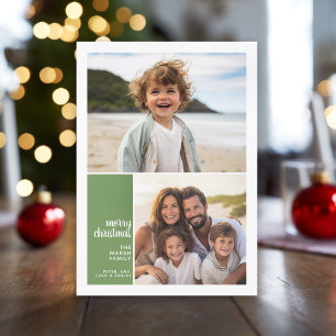 2 fotopassage - minsta julklapp för grönt julkort