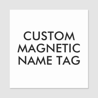 2" Fyrkantig Magnetisk Namnskylt Tom Mall Namnbricka