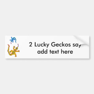 2 Geckos Bildekal