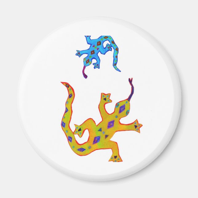 2 Geckos Magnet (Framsidan)