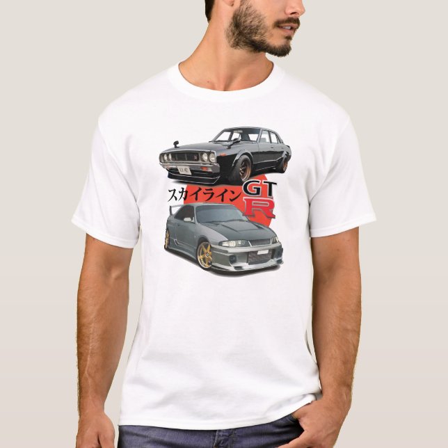 2 generationer - GTR horisont Tee Shirt (Framsida)