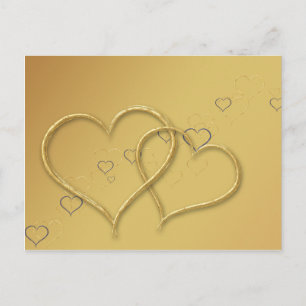 2 Golden Hearts - vykort