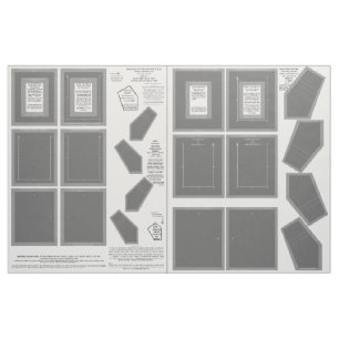 2 Grått Zazzle Fabric-fotobilhantverkare ram Tyg