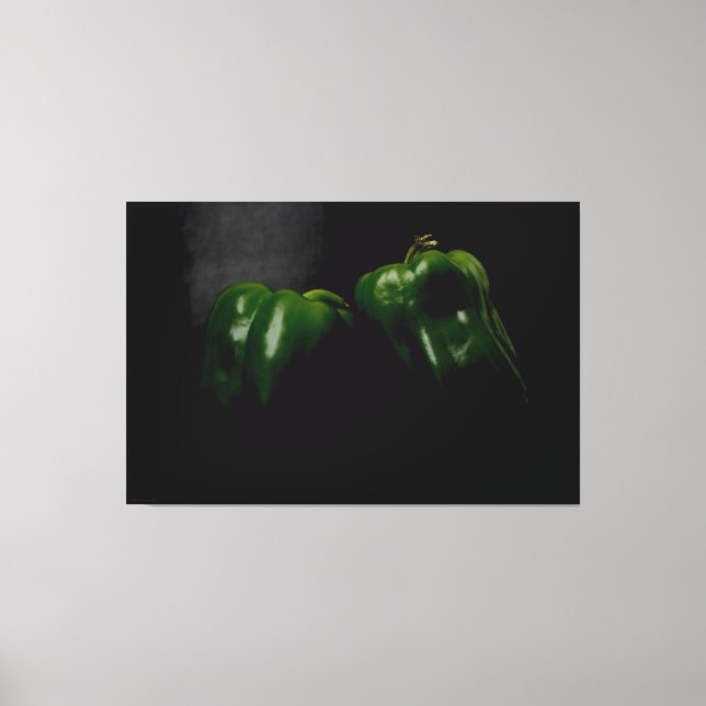 2-Gröntars peppar, 60 x 40 (150 x 100 cm), wacnm Canvastryck (Framsida)