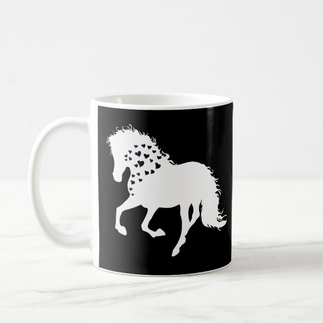 2- Häst Tröja, Häst Älskare Tee, Flickor Häst Kaffemugg (Vänster)