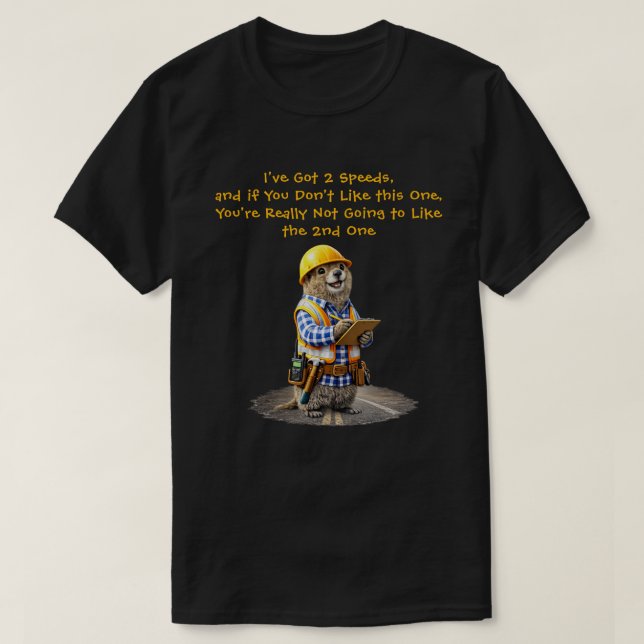 "2 Hastigheter" (1) T-Shirt (Design framsida)