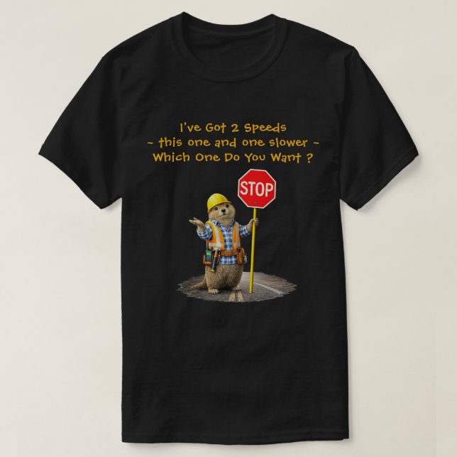 "2 Hastigheter" (2) T Shirt (Design framsida)