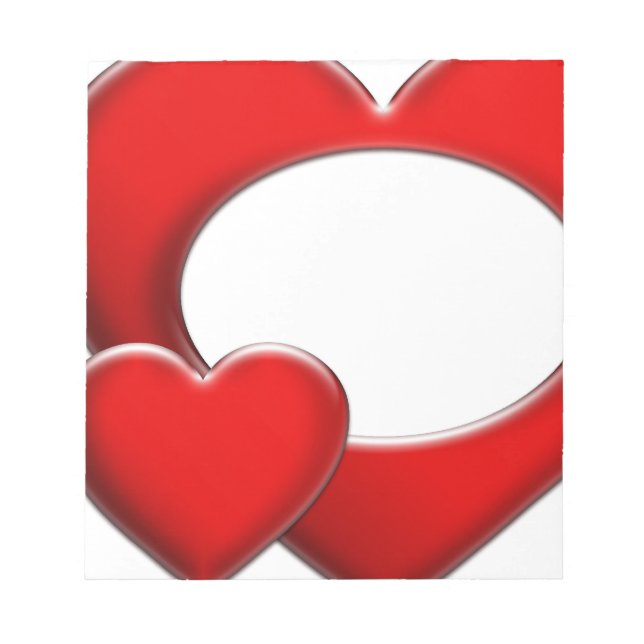 2 Hearter - ram Anteckningsblock (Framsida)