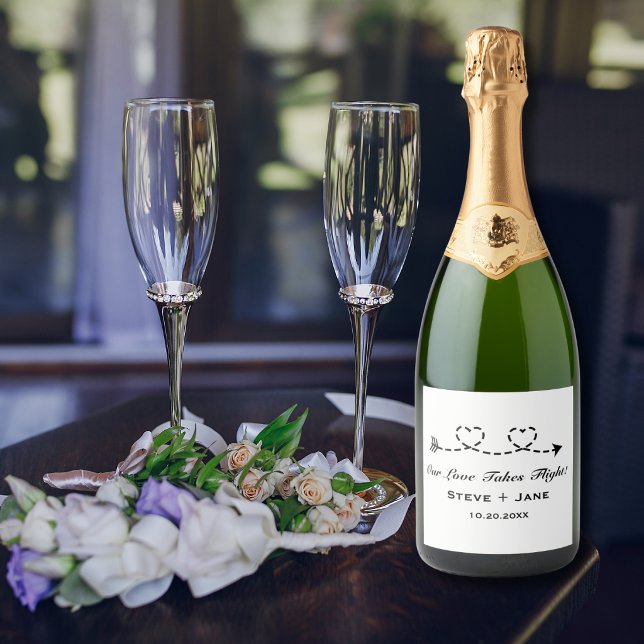 2 Hearts Arrow Modern Romantic Travel Love Wedding (Skapare uppladdad)