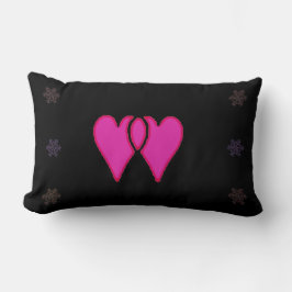 2 Hearts Christmas Snowflake6 jGibney Lumbarkudde