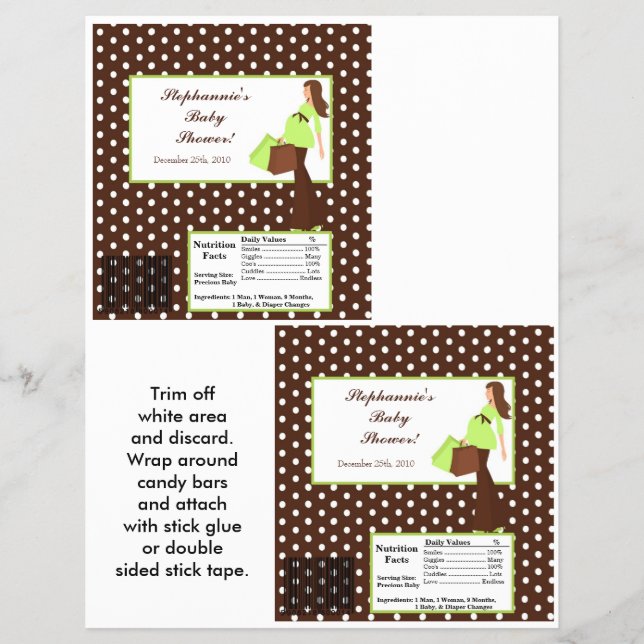 2 Hershey's Large Pub Wrapper G Mod Mamma Polka D Reklamblad (Framsidan)