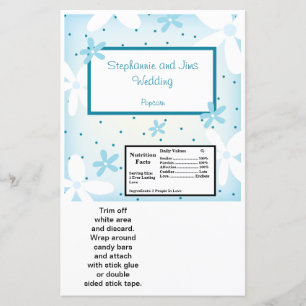2 Hersheys stora Pub Wrapper Blue-Daisy