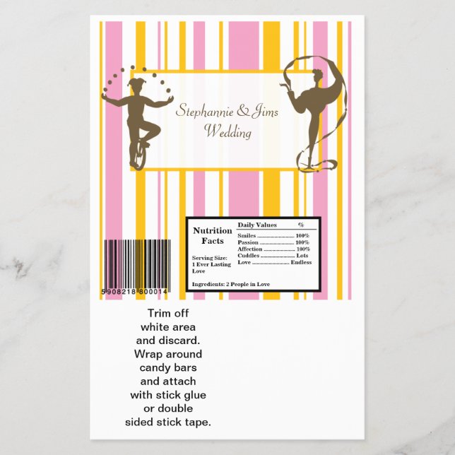 2 Hersheys stora Pub Wrapper Carnival Flygblad (Framsidan)