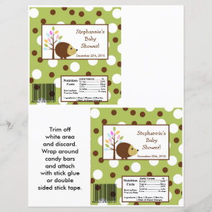 2 Hersheys stora Pub Wrapper Forest Friends