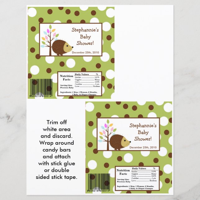 2 Hersheys stora Pub Wrapper Forest Friends (Framsida)