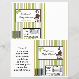 2 Hersheys stora Pub Wrapper Monkey Time Zoo Anim Reklamblad