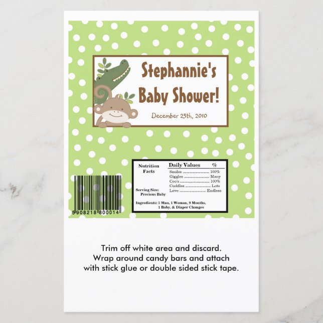 2 Hersheys stora Pub Wrapper Safari Jungle Zoo (Framsida)