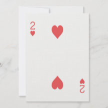 2 hjärter spelkort Casino årsjubileum inbjudan