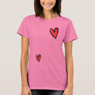 2 hjärtor i ett paket t-shirt