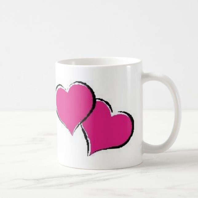 2 hjärtor kaffemugg (Höger)