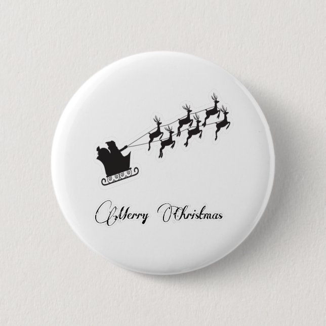 2.Ho Ho Jultomten skratta ansikte god jul Knapp (Framsida)