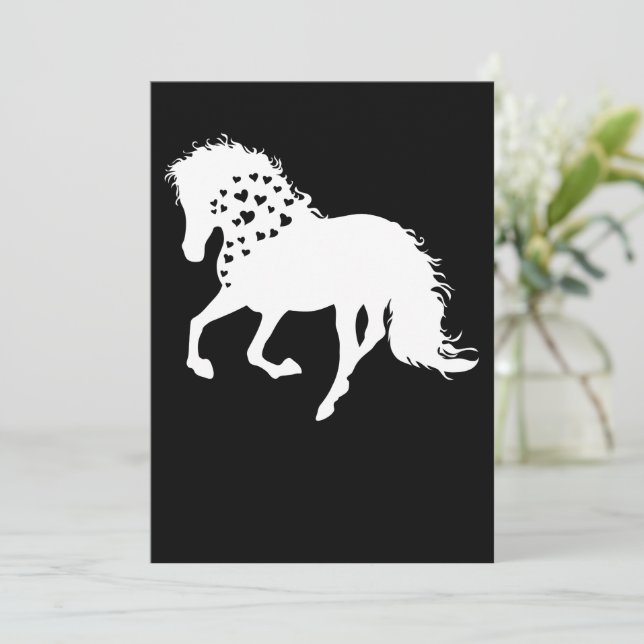 2- Horse Shirt, Horse Lover Tee, Girls Horse Inbjudningar (Stående Fram)