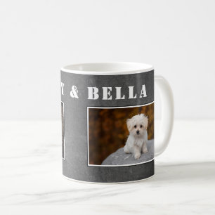 2 Hundägare Kritskriva Namn Foto Kaffemugg