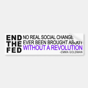 2 i 1! AVSLUTA MATAD + Emma Goldman Bildekal