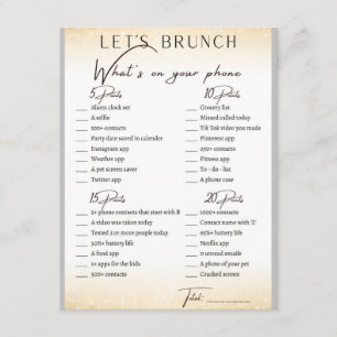 2-i-1-Möhippors Brunch Shower-spel Tilläggskort