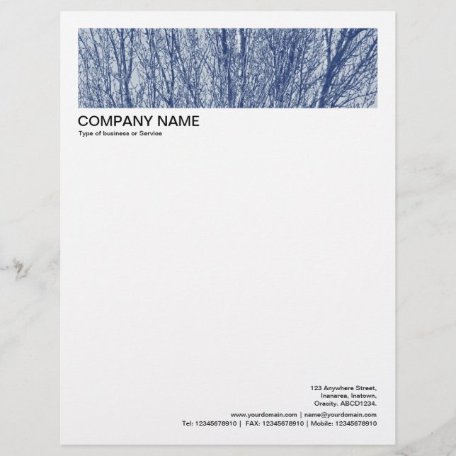 2 i huvud 1/2 Inch Gräns - Birch Grenar 02 Brevhuvud (Framsida)