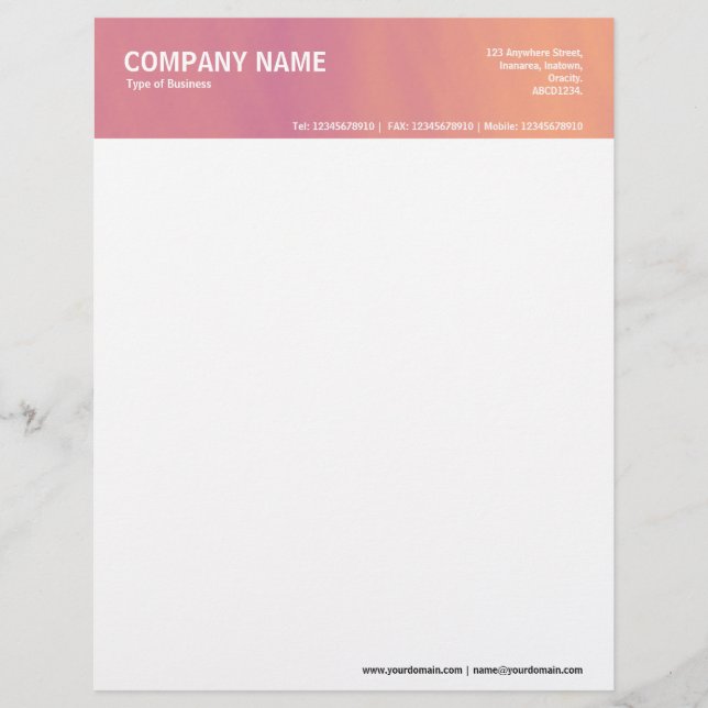 2-i-huvud - Färg texturerad Brevhuvud (Framsida)