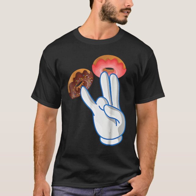 2 i Rosa 1 i den rosa delen av Vuxen humor T Shirt (Framsida)